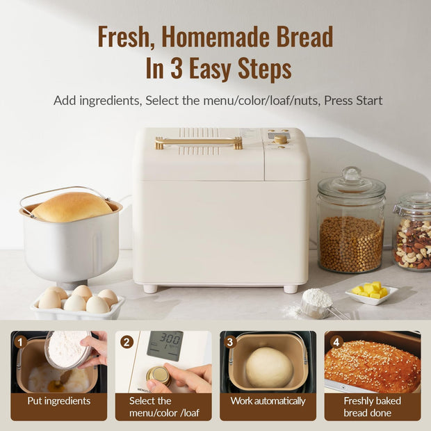 🍰 Multi-Function Bread Maker – Cakes, Jam, Yogurt & More