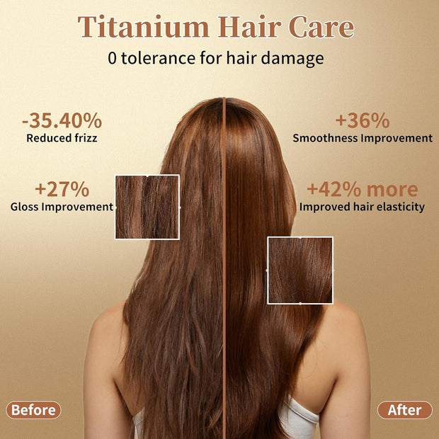 2-in-1 Cordless Hair Style|Curling, Straightening & Styling with Fast Heat & LED Display