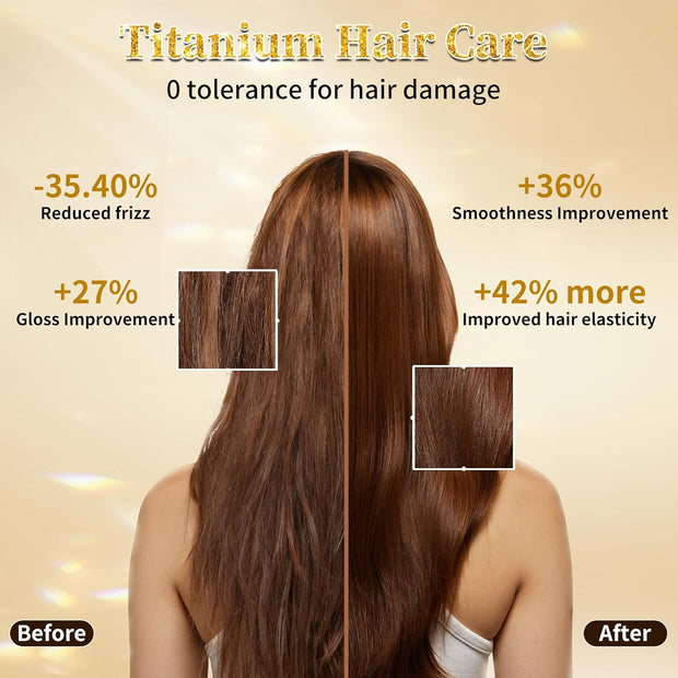 2-in-1 Cordless Hair Style|Curling, Straightening & Styling with Fast Heat & LED Display