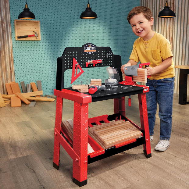 🏗️ Little Builder’s Workbench – Safe Tools&Learn Skills Through Play