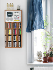 📼Cassette Storage Music Cabinet — Dual Speakers & Storage Design