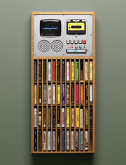 📼Cassette Storage Music Cabinet — Dual Speakers & Storage Design